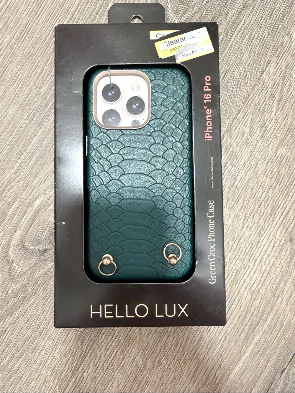 Green Croc iPhone 16 Pro Case